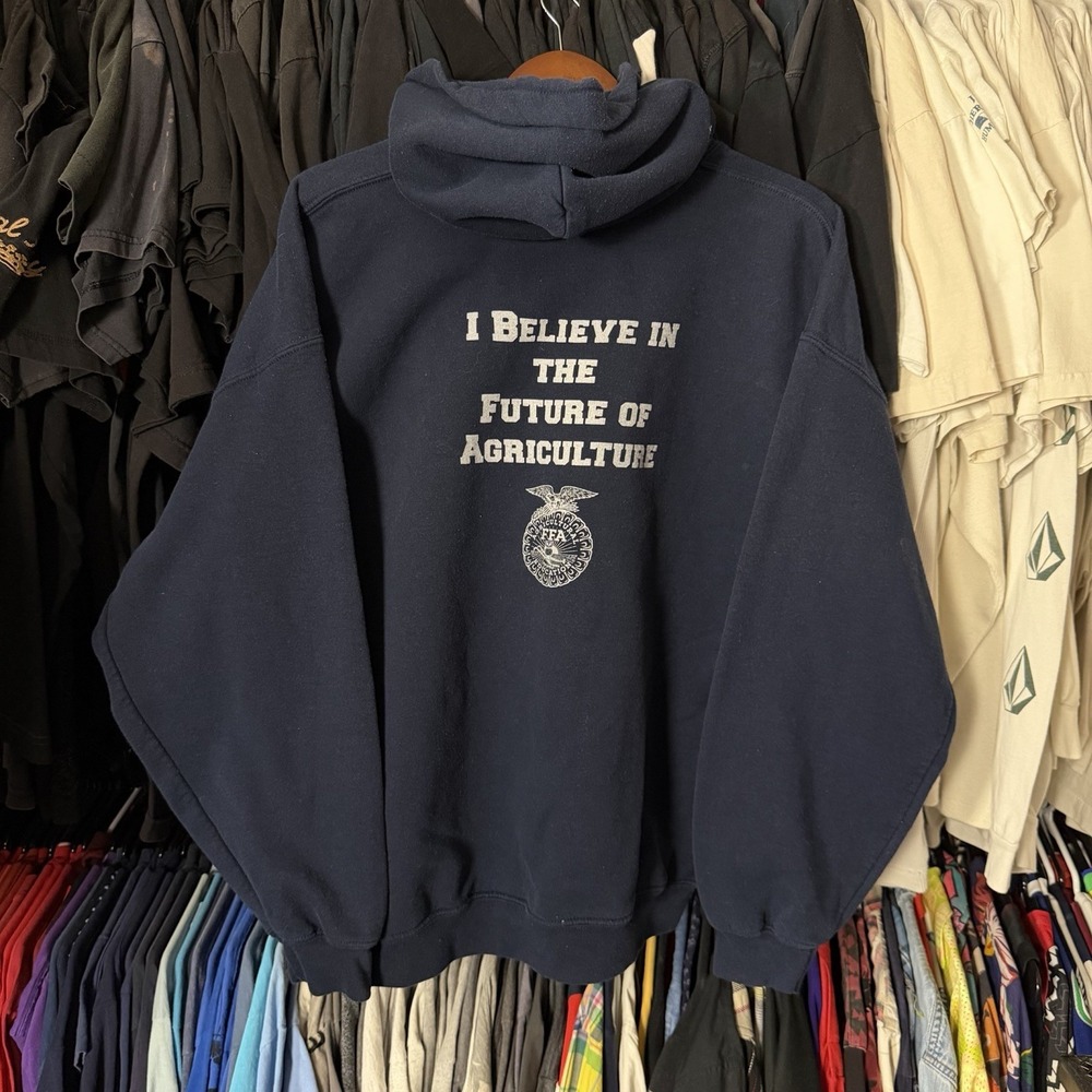 FFA Hoodie Men's XL Navy Blue Future Farmers of America California Agriculture